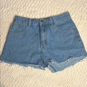 SHEIN Light Blue Jean Shorts